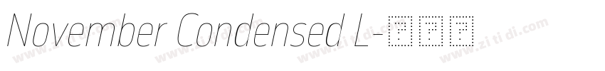 November Condensed L字体转换